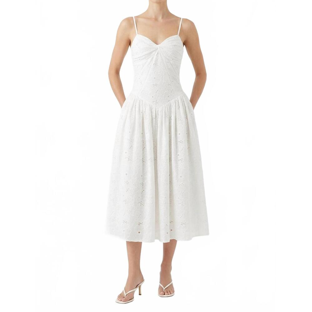 NEW KESTAN magnolia dress in white